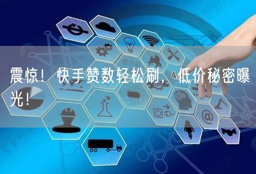 震惊！快手赞数轻松刷，低价秘密曝光！