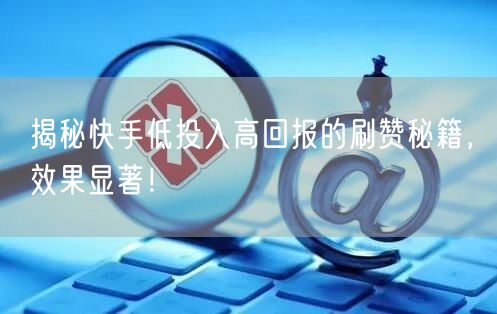 揭秘快手低投入高回报的刷赞秘籍，效果显著！