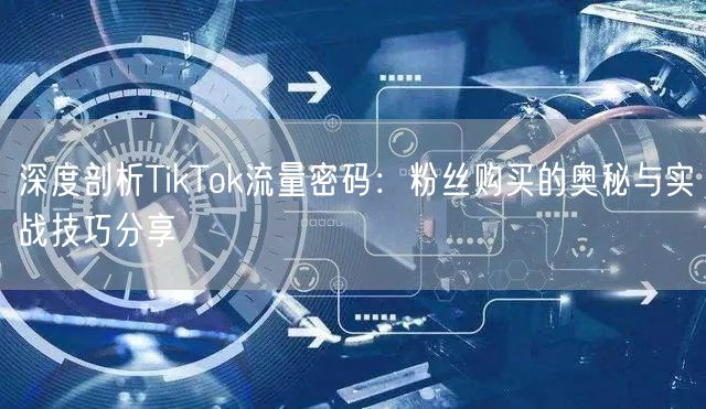 深度剖析TikTok流量密码：粉丝购买的奥秘与实战技巧分享