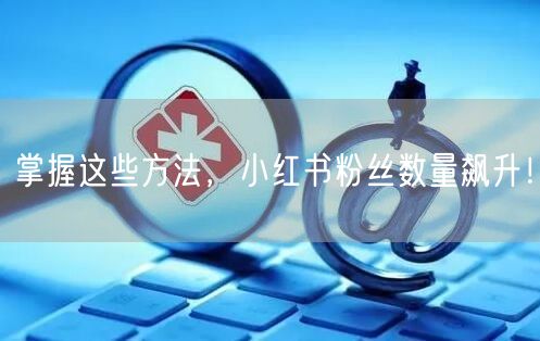 掌握这些方法，小红书粉丝数量飙升！