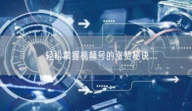 轻松掌握视频号的涨赞秘诀