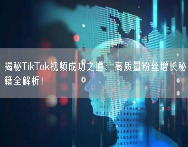 揭秘TikTok视频成功之道：高质量粉丝增长秘籍全解析！