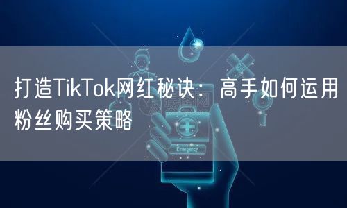 打造TikTok网红秘诀：高手如何运用粉丝购买策略