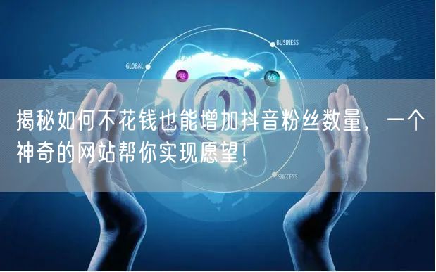 揭秘如何不花钱也能增加抖音粉丝数量，一个神奇的网站帮你实现愿望！