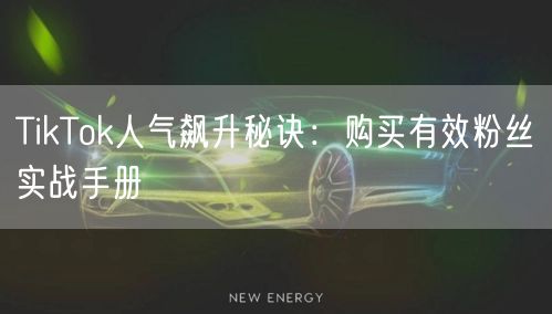 TikTok人气飙升秘诀：购买有效粉丝实战手册