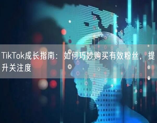 TikTok成长指南：如何巧妙购买有效粉丝，提升关注度