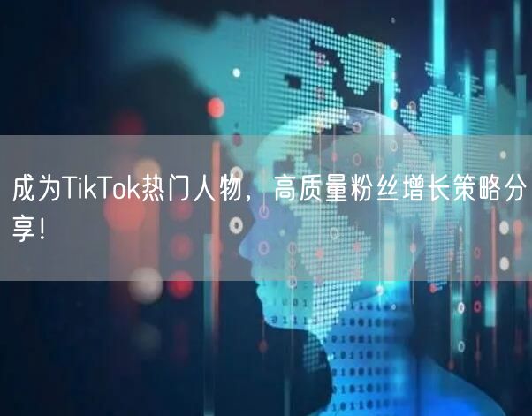 成为TikTok热门人物，高质量粉丝增长策略分享！