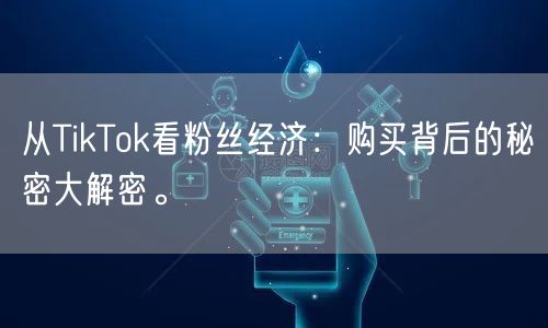 从TikTok看粉丝经济：购买背后的秘密大解密。