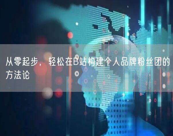 从零起步，轻松在B站构建个人品牌粉丝团的方法论
