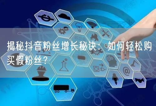 揭秘抖音粉丝增长秘诀：如何轻松购买假粉丝？