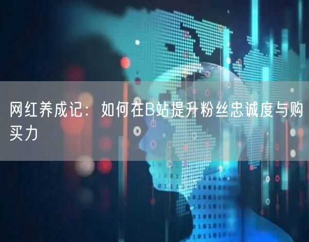 网红养成记：如何在B站提升粉丝忠诚度与购买力