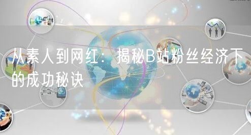 从素人到网红：揭秘B站粉丝经济下的成功秘诀