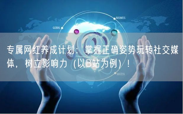 专属网红养成计划：掌握正确姿势玩转社交媒体，树立影响力（以B站为例）!