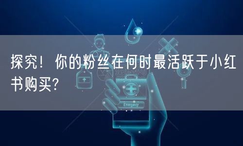 探究！你的粉丝在何时最活跃于小红书购买?