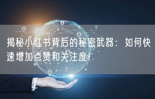 揭秘小红书背后的秘密武器：如何快速增加点赞和关注度！