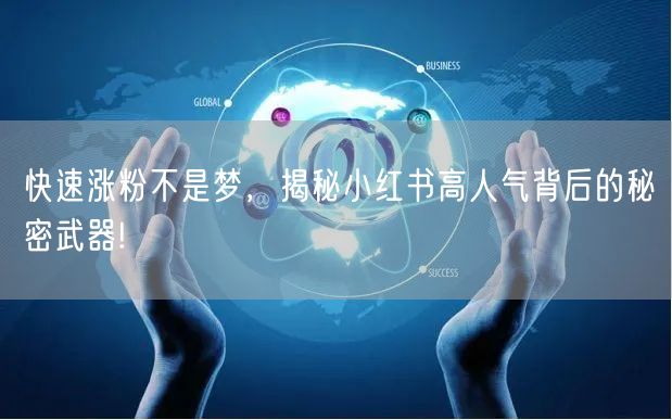 快速涨粉不是梦，揭秘小红书高人气背后的秘密武器!