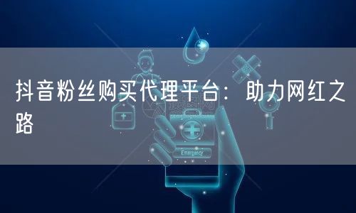 抖音粉丝购买代理平台：助力网红之路