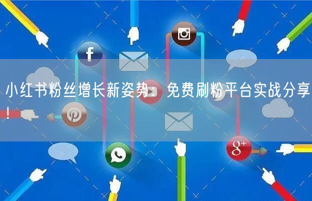 小红书粉丝增长新姿势：免费刷粉平台实战分享！