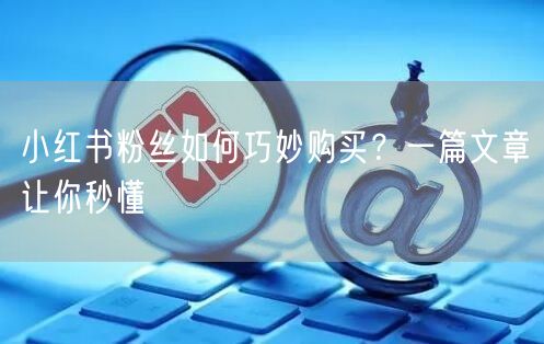 小红书粉丝如何巧妙购买？一篇文章让你秒懂