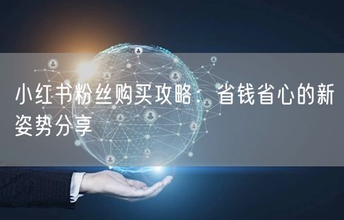 小红书粉丝购买攻略：省钱省心的新姿势分享