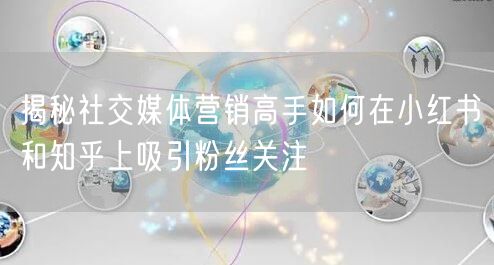揭秘社交媒体营销高手如何在小红书和知乎上吸引粉丝关注