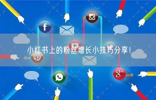 小红书上的粉丝增长小技巧分享！
