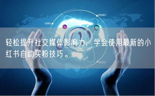 轻松提升社交媒体影响力，学会使用最新的小红书自助买粉技巧。